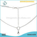 Fashion sunisex gift stainless steel woven necklace with chains,white gold locket necklaces